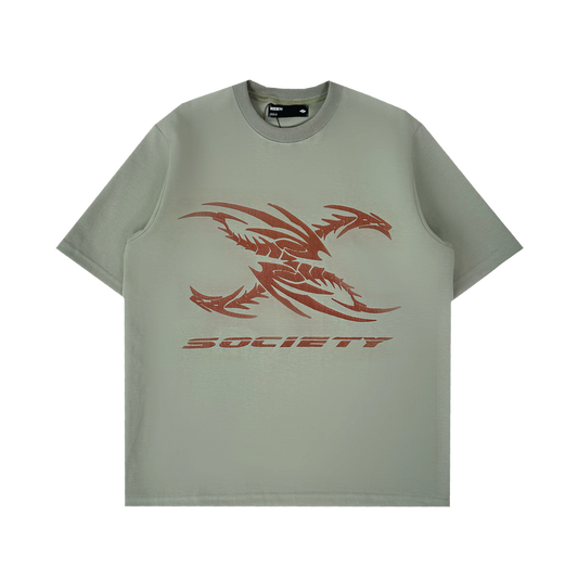 Society | Prosperity Dragon Tee Green