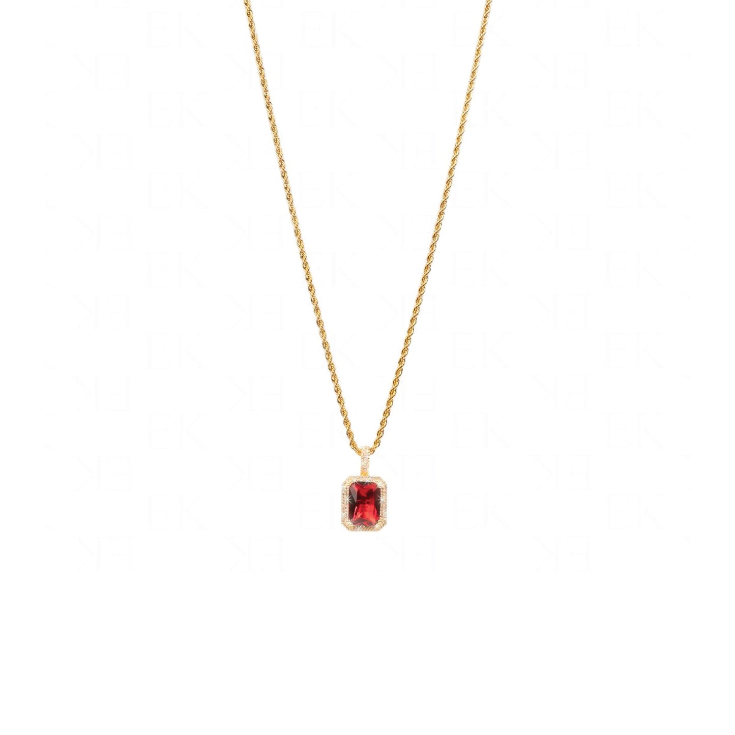 Sapphire Necklace Gold (Multi Color)