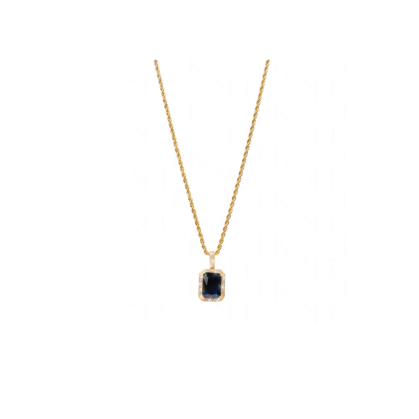 Sapphire Necklace Gold (Multi Color)