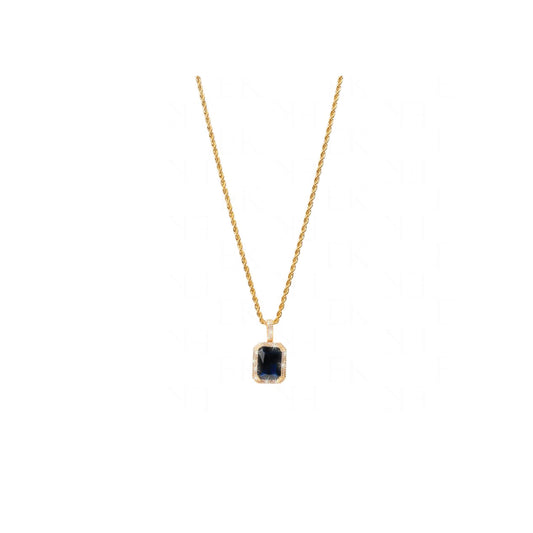 Sapphire Necklace Gold (Multi Color)