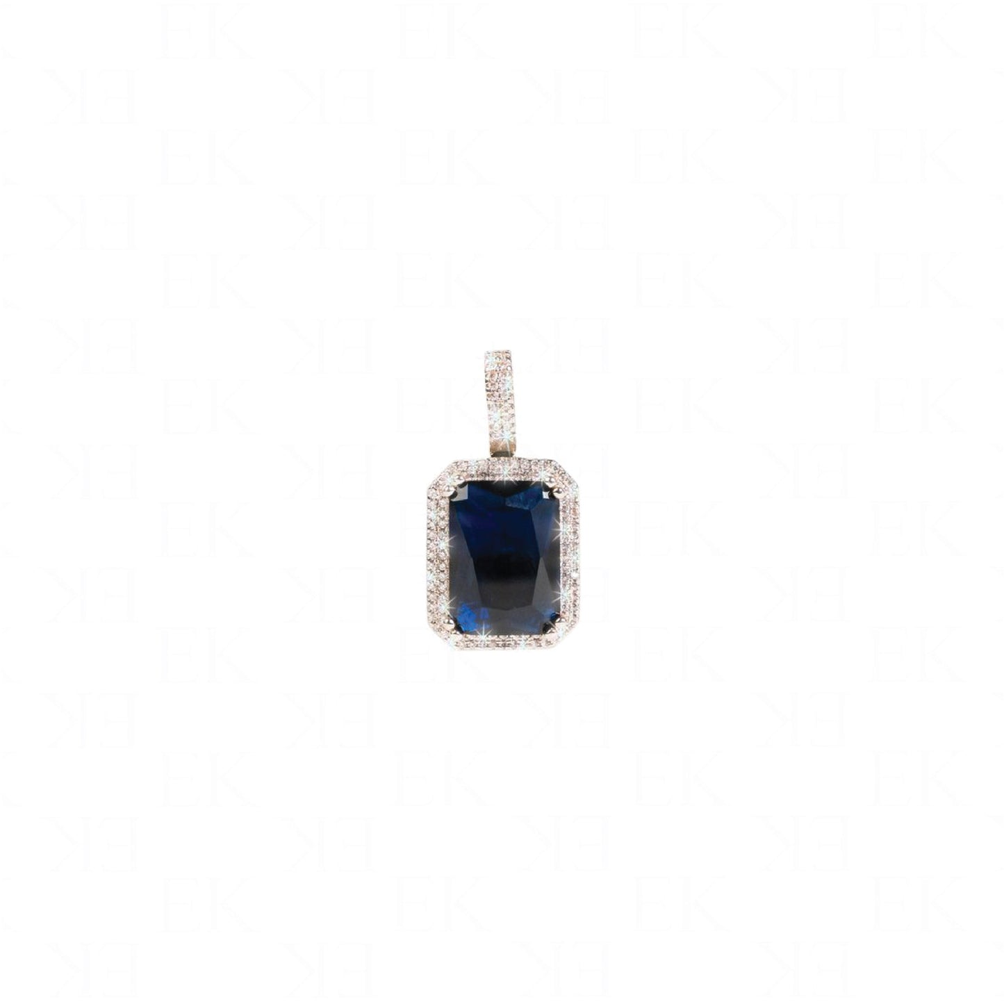 Sapphire Necklace Silver (Multi Color)